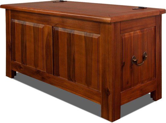 Casaria Opbergkist - Acaciahout 85 x 44 x 48 cm - Bruin