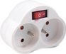 Maclean MCE31 Wandcontactdoos x 2 met schakelaar 16A max