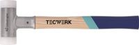 TECWERK Schonhamer L.350mm Kop-D.30mm Hickory terugslagvrij hard Nyl.wit