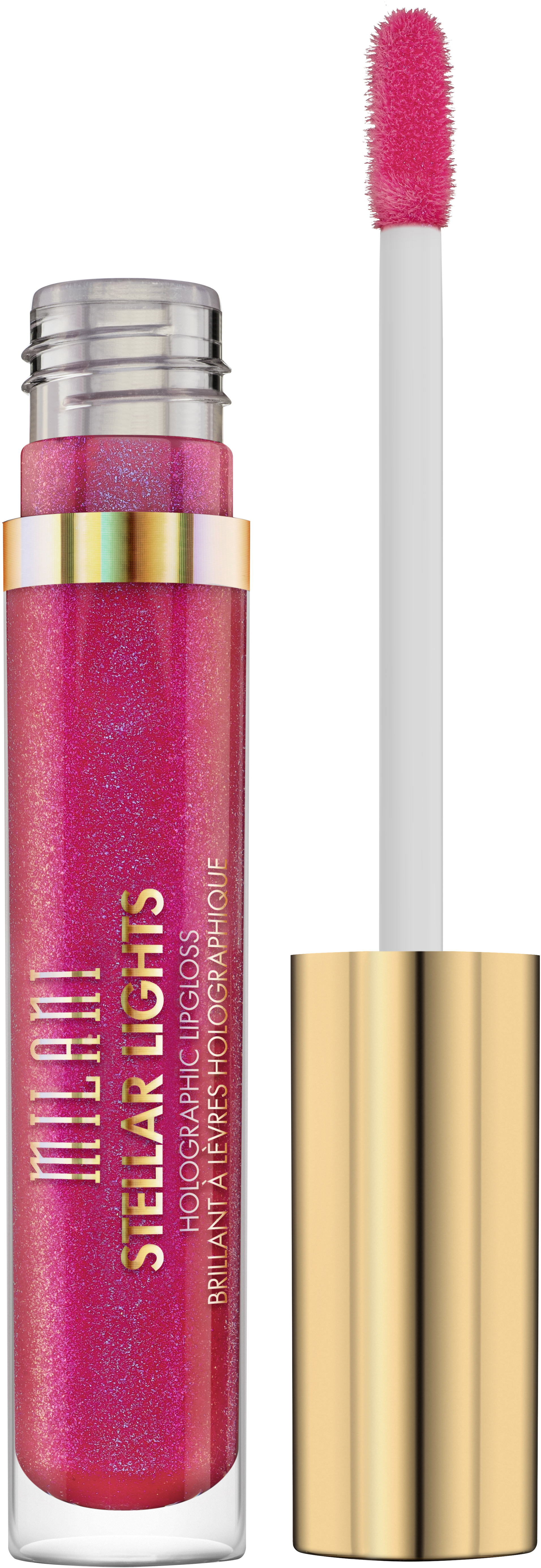 Milani Stellar Lights Holographic Lip Gloss - 05 Fluorescent Fuchsia - Lipgloss - Roze - 3.6 ml