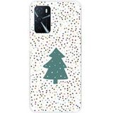 1001 coques Oppo Bedrukt siliconen hoesje compatibel met Oppo A16 sapin de noel