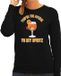Bellatio Decorations Apres ski sweater dames - aperol to my spritz - zwart - M