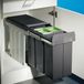 Wesco Bio Trio 30 litre Poubelle Gris Plastique 3 Compartiments