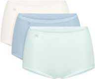 Sloggi Maxislip Originals Basic Vrouwen Katoen Elastaan Effen Regular Waist 3 Stuks MEDIUM GREY MELANGE