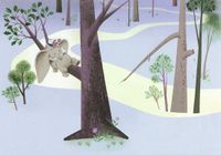 Komar Fotobehang - Dumbo Sleep on Tree 400x280cm - Vliesbehang