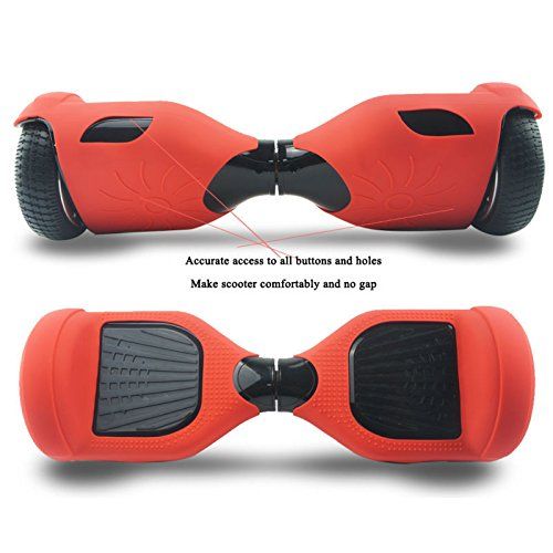 Double EUST Siliconen Hoverboard Cover - 6.5 inch - Zwart