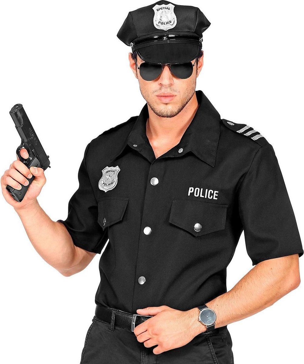 Widmann Politie & Detective Kostuum | Uniform Shirt Politie Agent Man | XXL | Carnaval