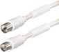 Hapena 13891 coax-kabel 10 m Coaxiaal Wit