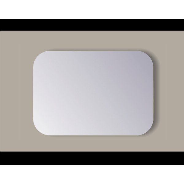 Sanicare Q-mirrors spiegel 80x60x2.5cm rechthoek glas SA.60080