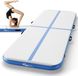 KM-Fit Airtrack - tapis de gymnastique - 3 m - tapis de gymnastique pliable - incluant pompe électrique et kit de réparation - bleu
