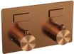 Brauer Copper Edition - mit Drucktasten-Einbau-Thermostat - gebürstetes Kupfer