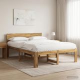 vidaXL Tweepersoonsbed met hoofdbord ROSTOCK Wit 120 x 190 cm