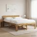 vidaXL Bed voor twee personen met hoofdbord ROSTOCK Wit 120 x 190 cm