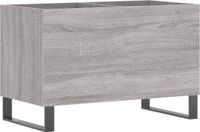 vidaXL Platenkast - 74,5x38x48 cm - bois traité - gris sonoma eikenkleurig