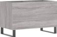 vidaXL Platenkast - 74,5x38x48 cm - bois traité - gris sonoma eikenkleurig