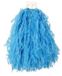 Merkloos Cheerball - met ringgreep - blauw - 28 cm - pompom - Cheerleader verkleed accessoires