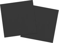 Folat Zwarte Servetten 33x33cm - 20 stuks