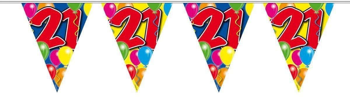 Folat 21 Jaar Slinger Balloons - 10 meter