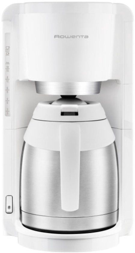 Rowenta CT3811 Filter Coffee Machine - 1.25L - Stainless Steel & White
