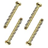 Bulk Hardware BH03049 zelfsnijdende beton/metselwerk zeskantbout M10 x 100 (verpakking à 4), wit, stuks