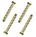 Bulk Hardware BH03049 zelfsnijdende beton/metselwerk zeskantbout M10 x 100 (verpakking à 4), wit, stuks
