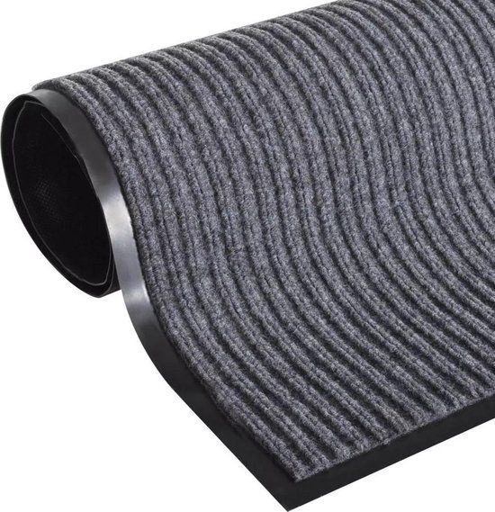 vidaXL Deurmat PVC Grijs 120x180 cm