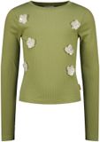 Vingino Jantina T-shirt Meisjes Korte mouw Katoenmix Sage green Maat 140