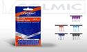 Colmic Dacron Connectors - Rubber - 5 Stuks - Bleu foncé, Bleu clair, Violet, Rouge, Noir