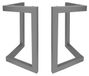 Pied de table Métal 2 pièces style épingle à cheveux design industriel