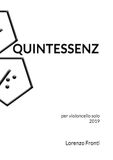 Quintessenz: per violoncello solo 2019