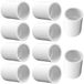 PVC koppeling - 2-weg pijpverbinding - Pak van 10
