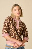 Sissy-Boy Roze trui met leopard print