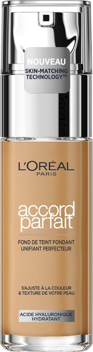 L'Oréal - Accord Parfait Foundation - 3N - Natuurlijk Dekkende Foundation met Hyaluronzuur en SPF 16 - 30 ml