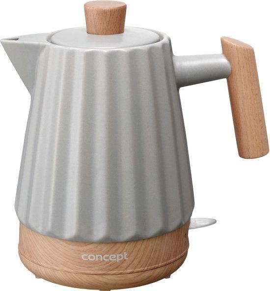 Concept RK0091 keramische waterkoker 1,5 l, lichtgrijs