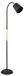OEM SWEDEN Standaardlamp, zwart/hout, 150 cm, E27, draaibaar