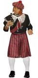 Boland Bv Schotse verkleed kilt en hoed - rood - heren