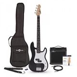Gear4music LA Basgitaar + 15 W Versterkerpakket, Zwart