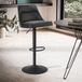 Sky Style Grog Grijs Velvet Tabouret pivotant