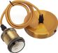 Aigostar LED Hanglamp - Hangverlichting - E27 Fitting - Rond - Mat Goud - Aluminium
