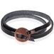 LGT JWLS LGT Jewels Leren Wikkelarmband Verstelbaar Zwart