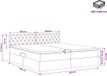 vidaXL Opbergbed met hoofdeinde 2-persoons Stof Zwart