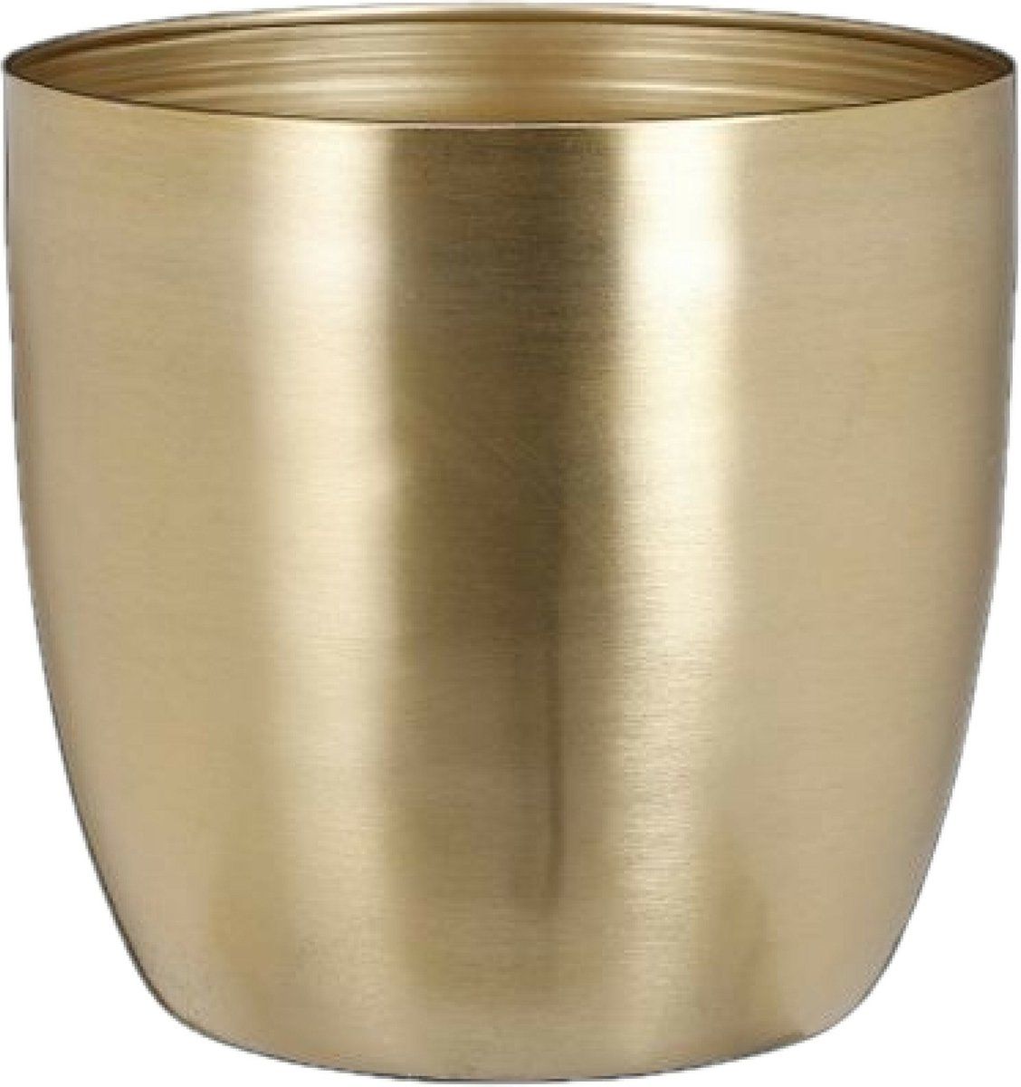 Mica Decorations Plantenpot - metaal - goud - D20 x H19 cm
