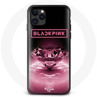 Maniacase Etui voor Iphone 13 Behang diamante Blackpink Kpop Roze Logo