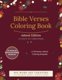 Bible Verses Coloring Book: Advent Edition - 25 Days from Prophecy to the Manger