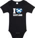Bellatio Decorations I love Scotland baby rompertje zwart jongens en meisjes - Kraamcadeau - Babykleding - Schotland landen romper 92