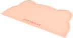 Muitomas Voer- en drinkbak mat - Hygiënisch - Antislip - Beschermt de vloer - Peach Fuzz