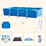 Intex Rechthoekig Frame Zwembad - 450 x 220 x 84 cm - Blauw