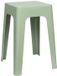 Home Deco Factory tabouret/chaise - vert - D34 x H47 cm - empilable - plastique - table d'appoint