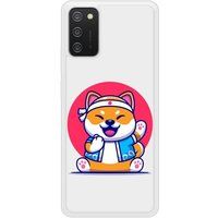 Samsung Galaxy A02S Shiba ninja Verstevigd hoesje met sublimatie bedrukking