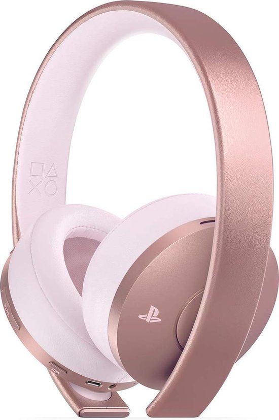 Sony Gold Wireless Headset Bedraad en draadloos Hoofdband Gamen Roségoud